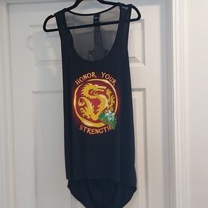 Disney Mulan Tank with Sword on back XL
